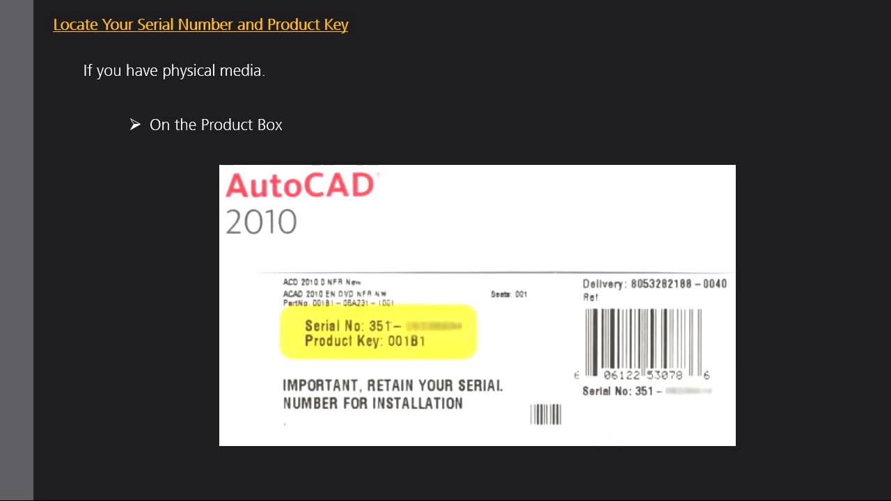 Serial number product key autocad 2013 for mac
